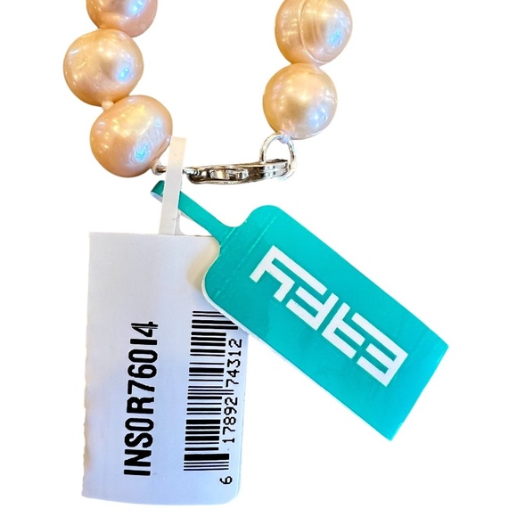 EFFY Women's Sterling Silver & 7-8MM Peach Freshwater Pearl Necklace NWT - Picture 6 of 7